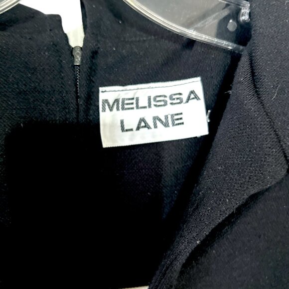 Melissa Lane black button-front midi dress Size XS - Picture 3 of 4